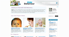 Desktop Screenshot of kidsbehaviour.co.uk