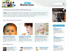 Tablet Screenshot of kidsbehaviour.co.uk